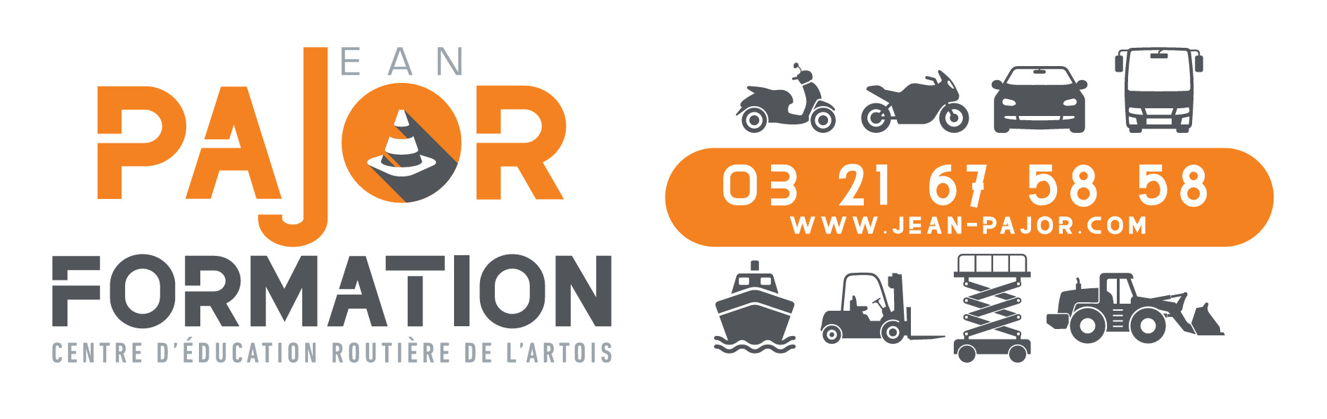 Logo pajor auto école lens et Méricourt